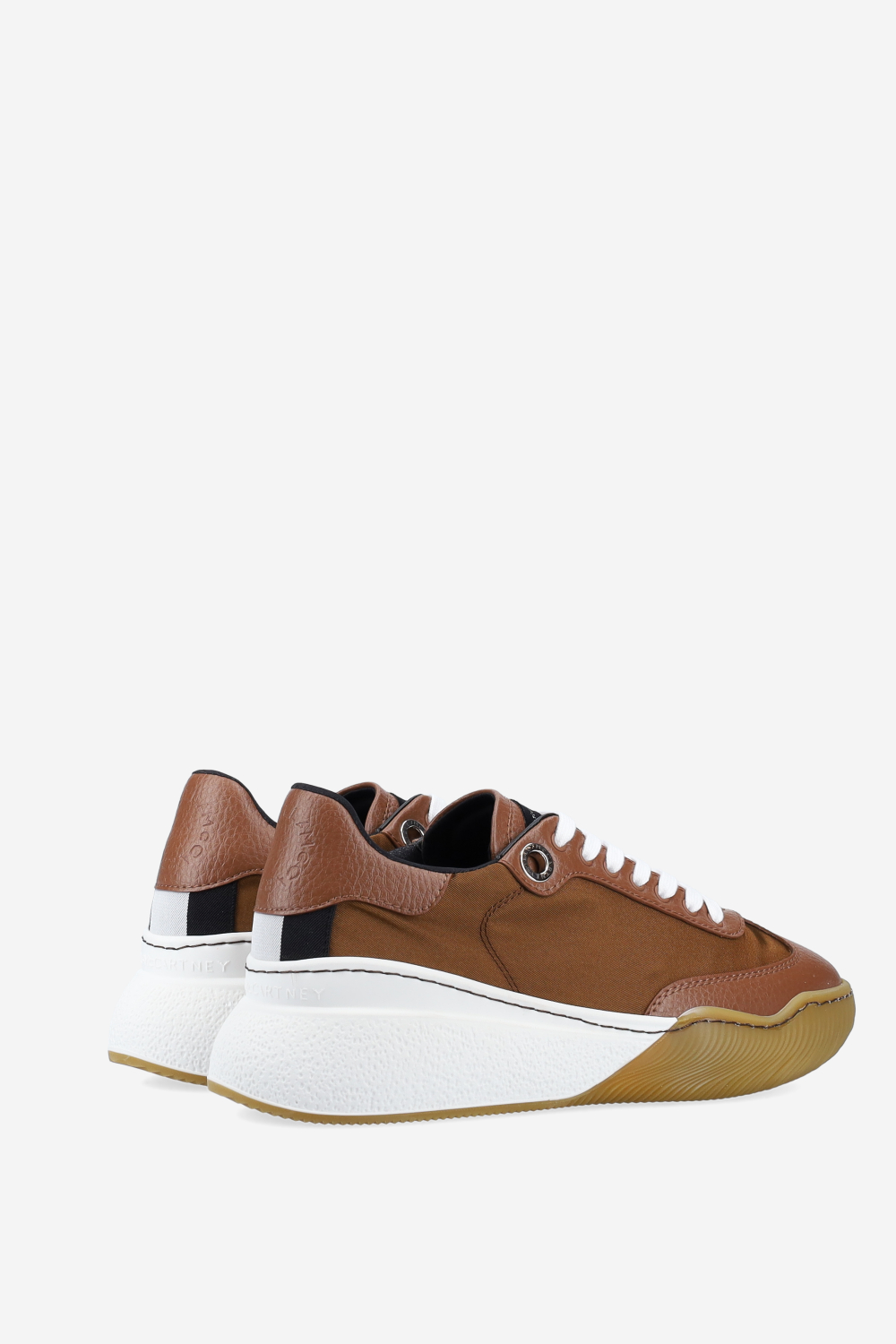 Loop lace-up vegan leather sneakers