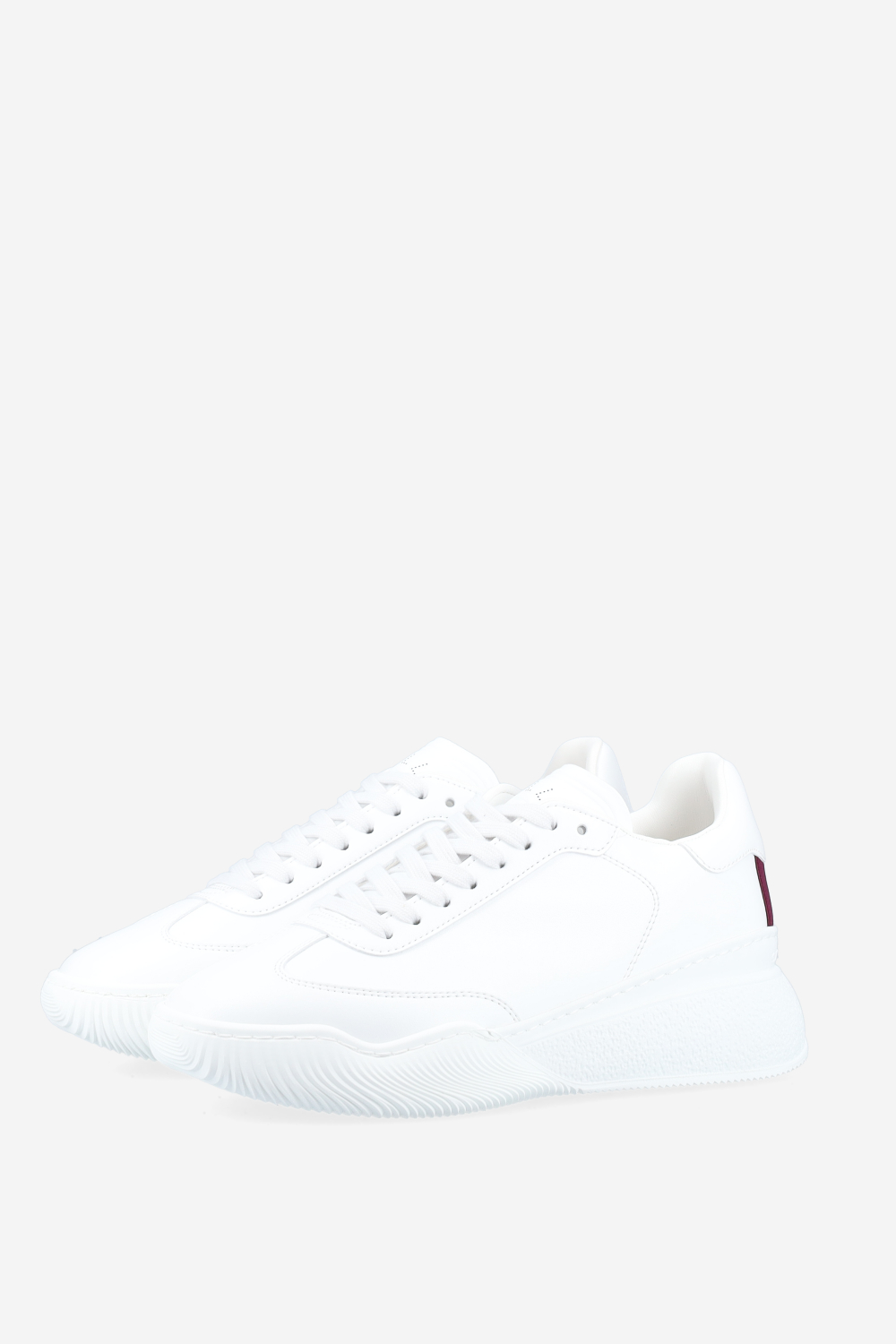 Loop lace-up vegan leather sneakers