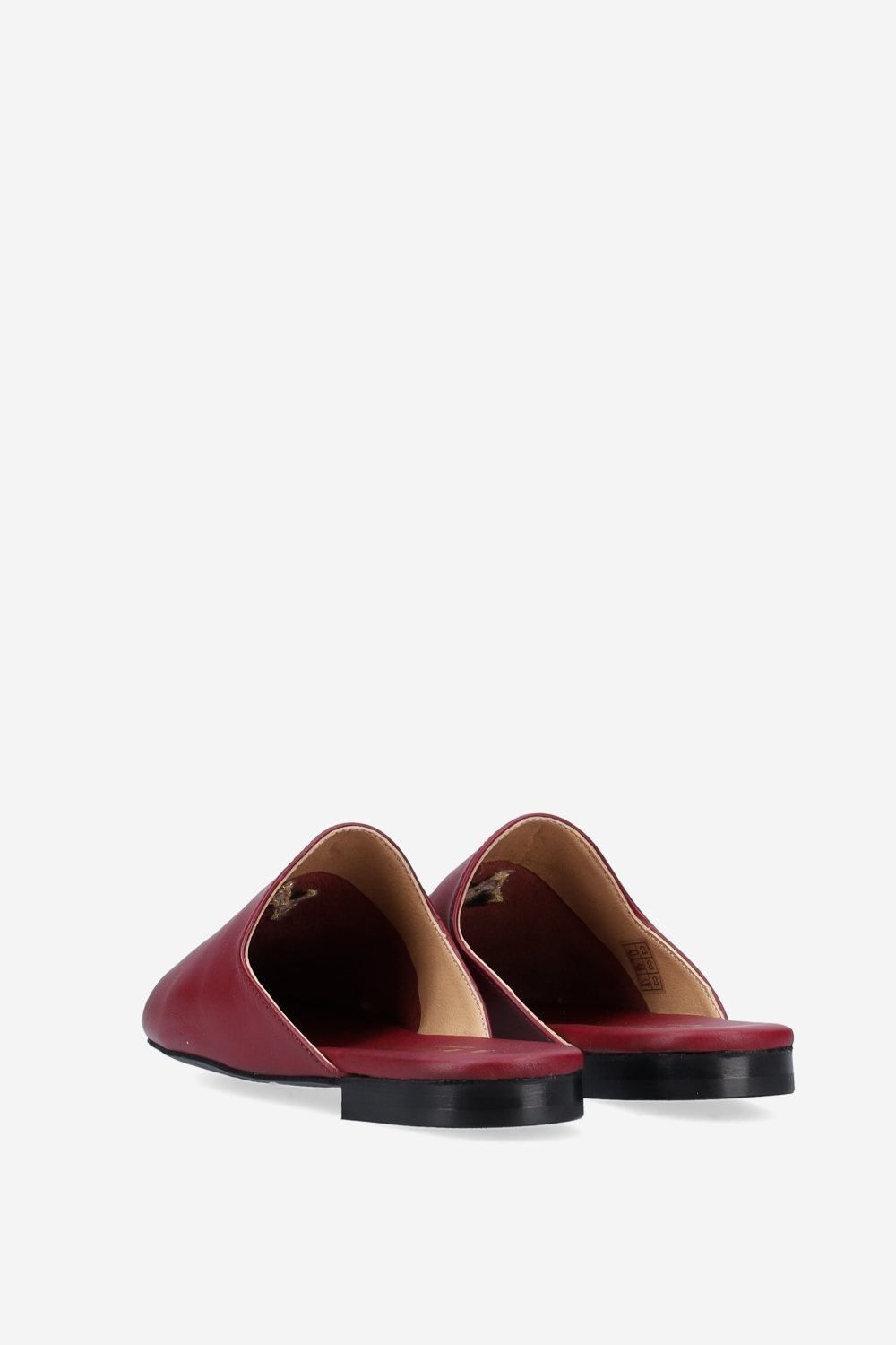 AV logo embroidered leather mules