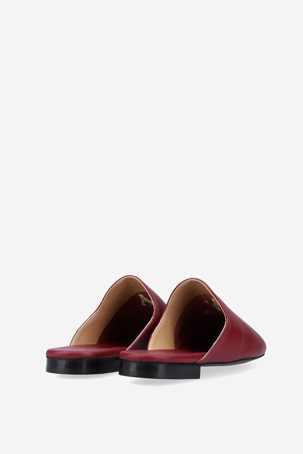 AV logo embroidered leather mules