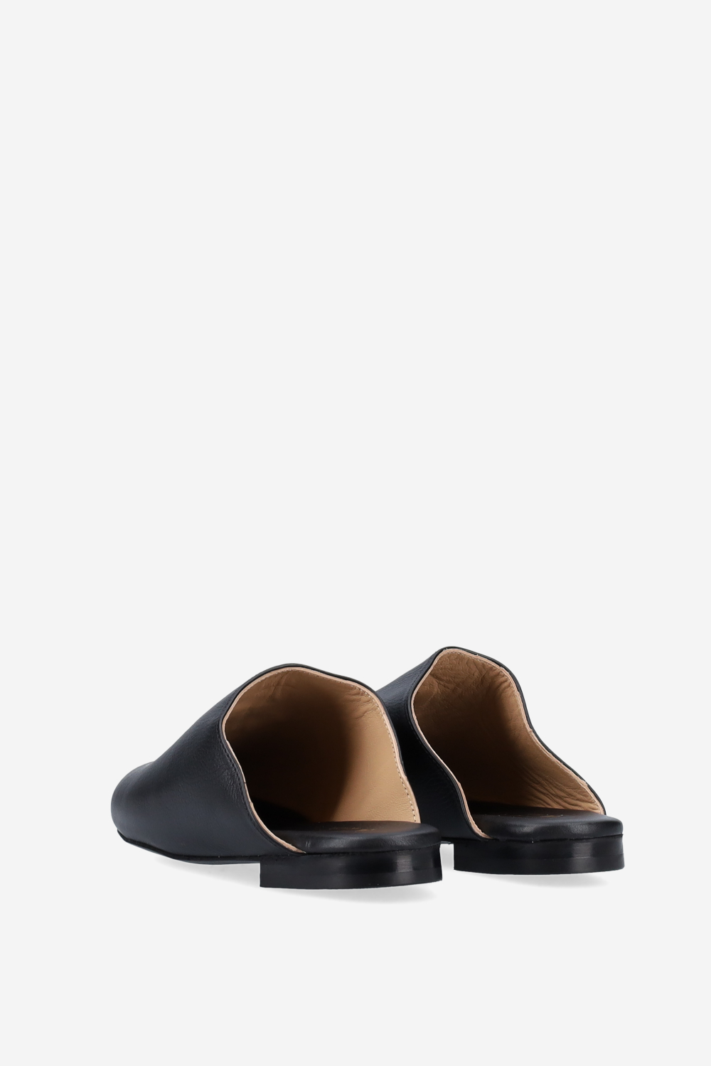 AV logo embroidered leather mules