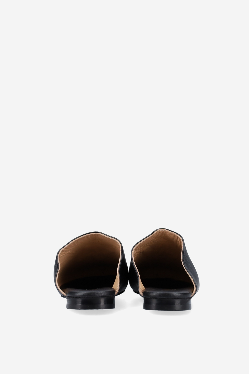AV logo embroidered leather mules