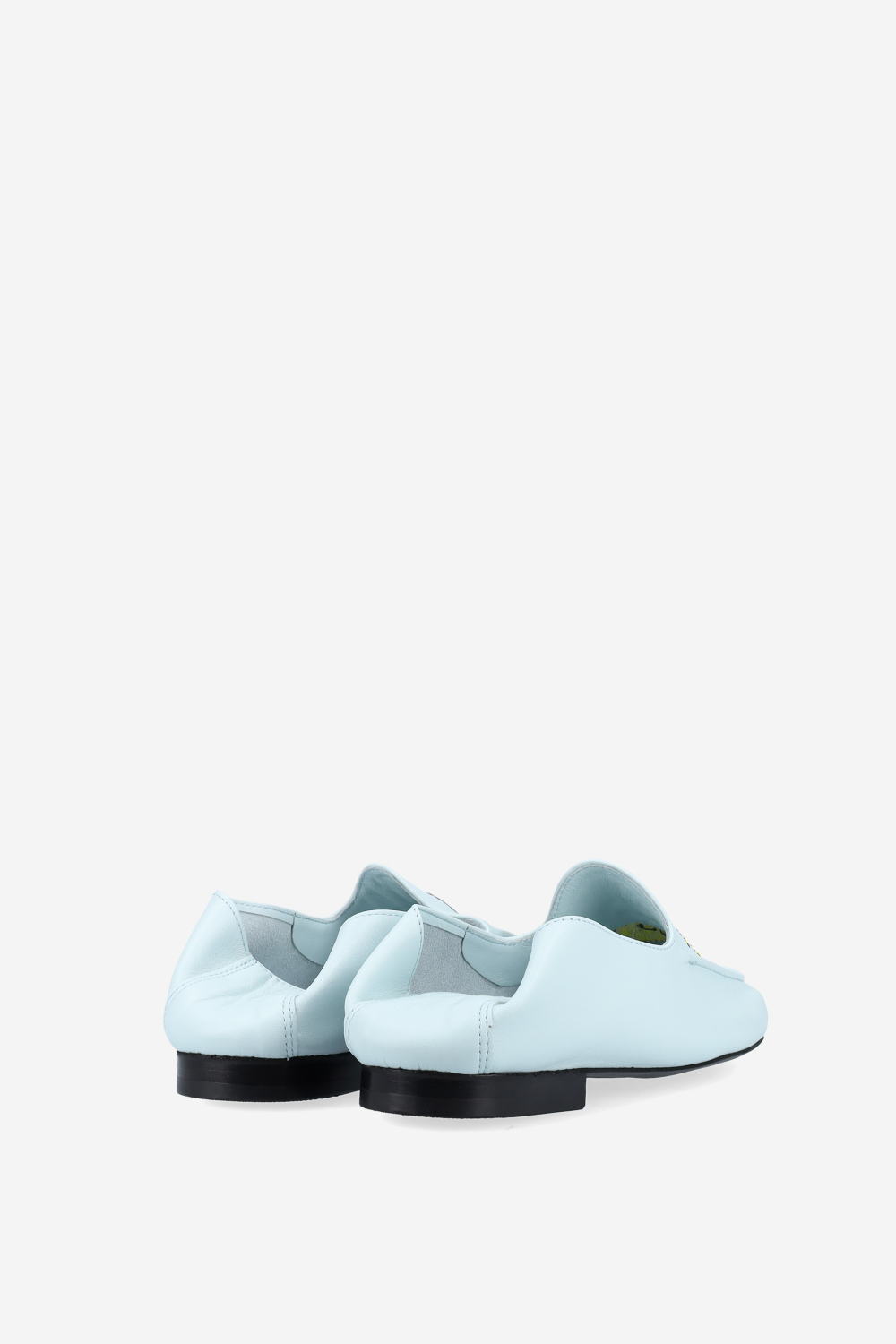 Poppy embroidered leather loafers