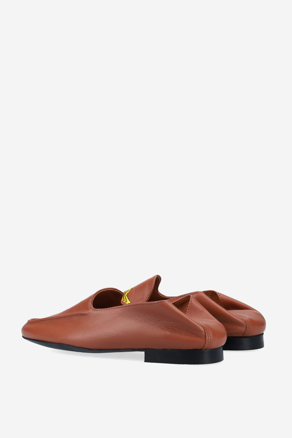 Poppy embroidered leather loafers