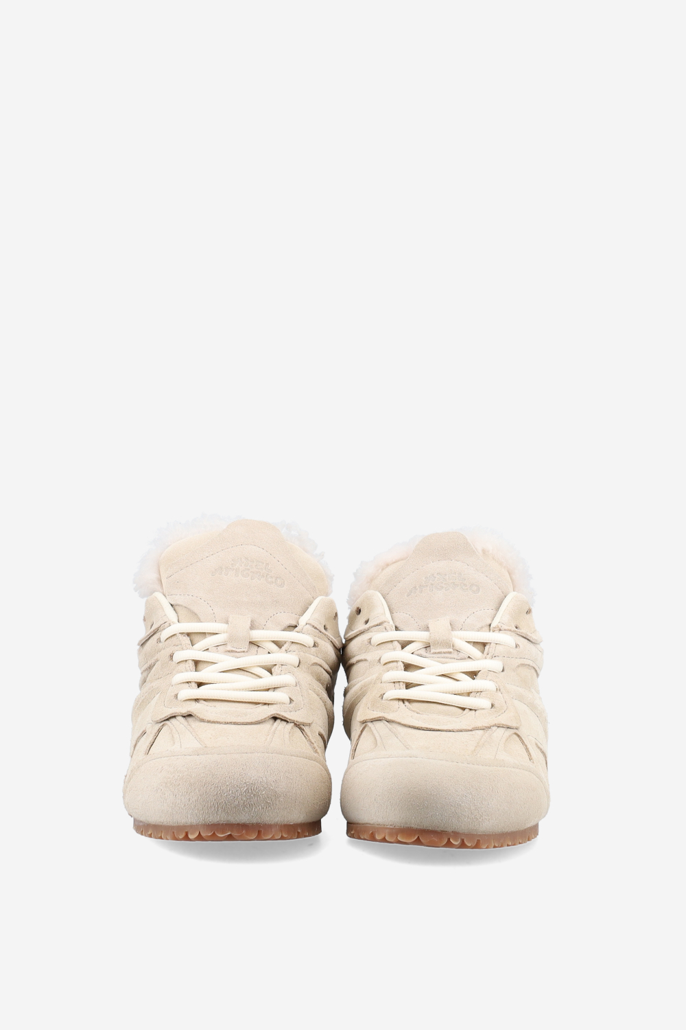 Slow shearling runner sneakers