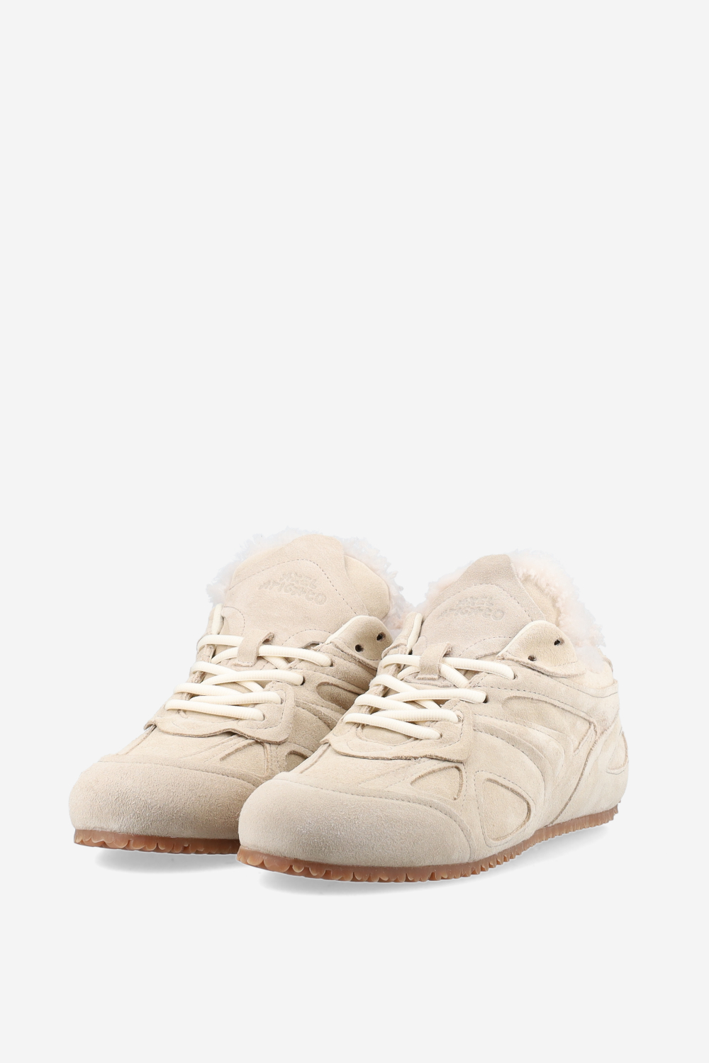 Slow shearling runner sneakers