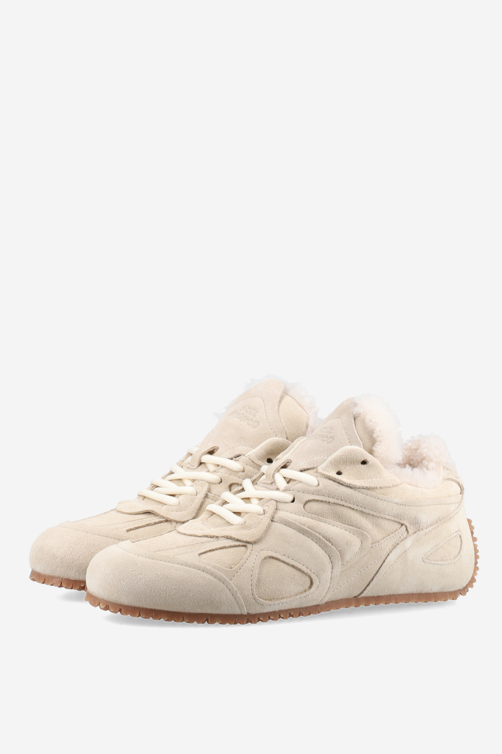 Slow shearling runner sneakers