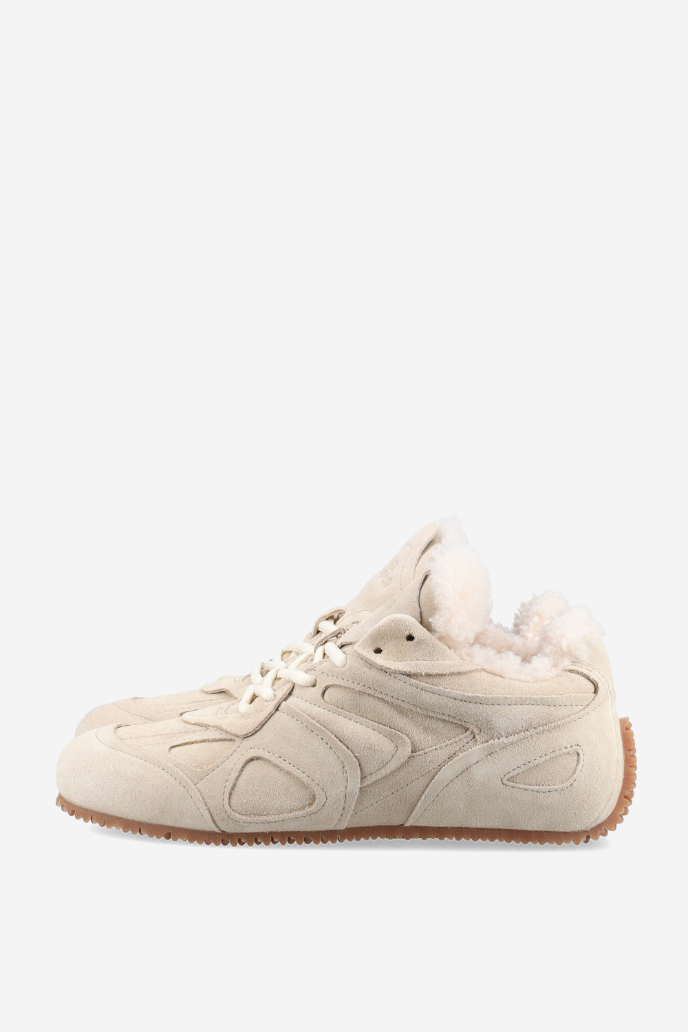 Slow shearling runner sneakers