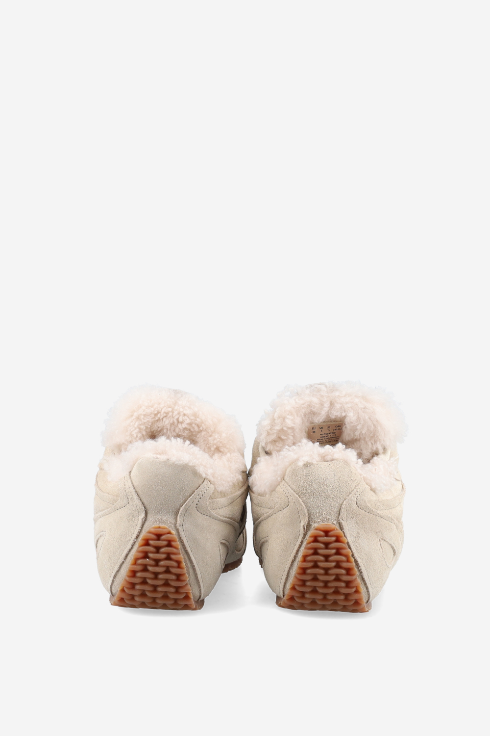 Slow shearling runner sneakers