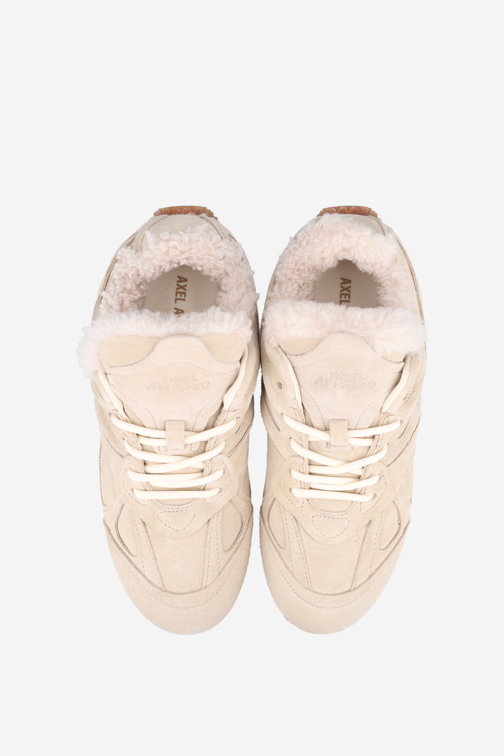 Slow shearling runner sneakers