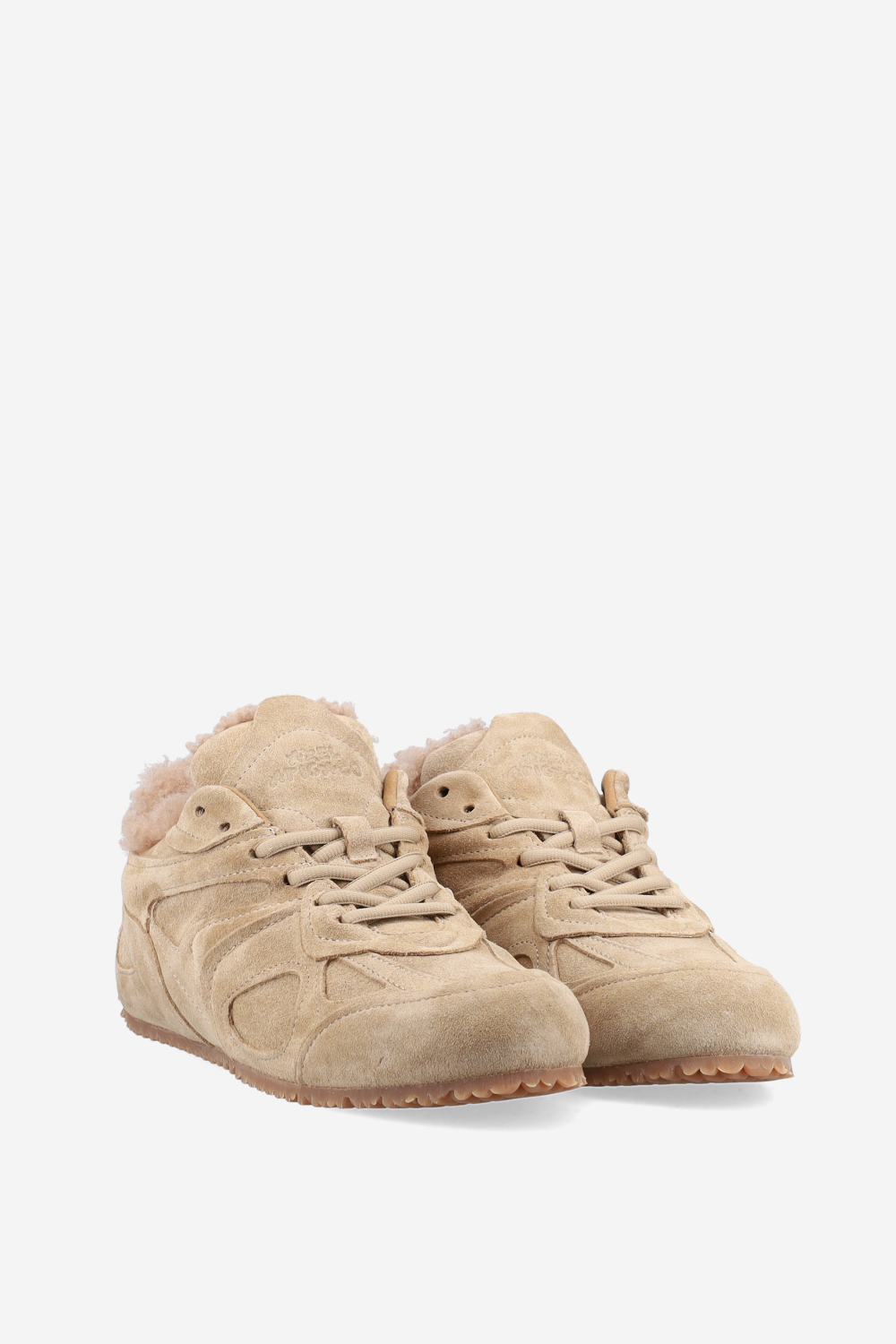 Slow shearling runner sneakers