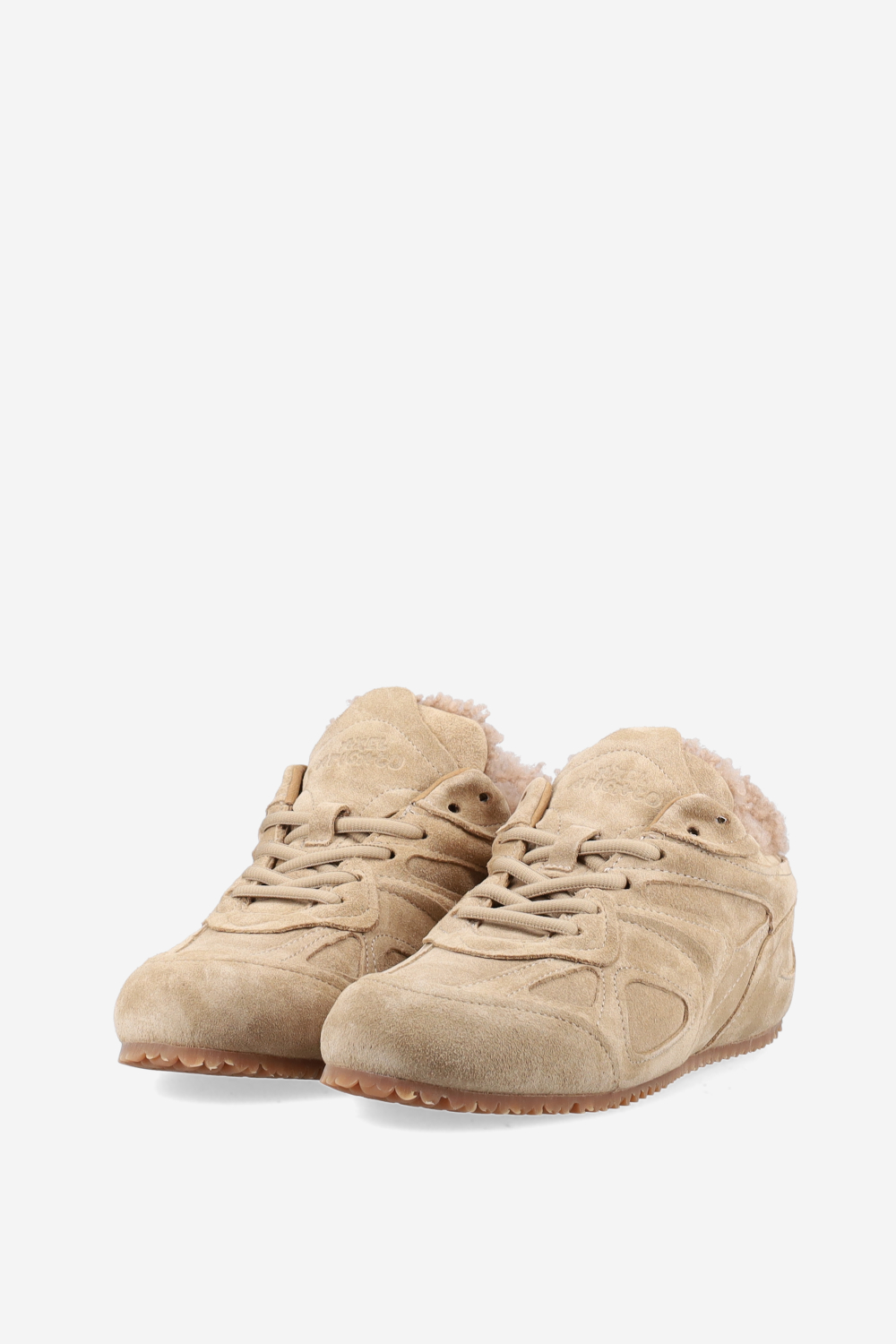 Slow shearling runner sneakers