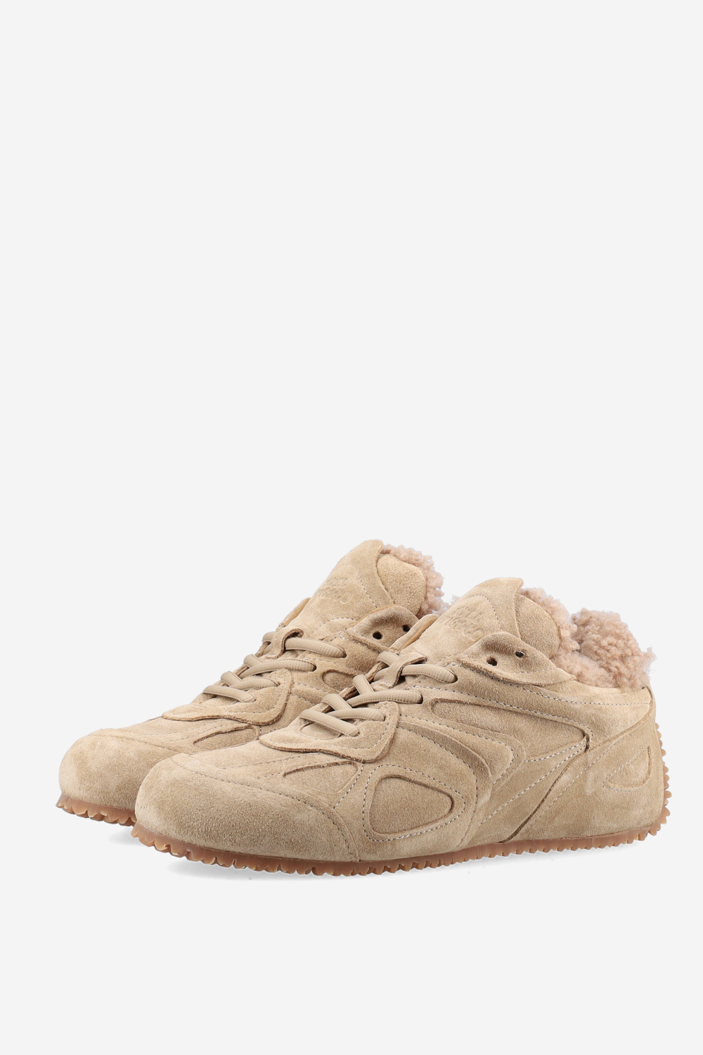 Slow shearling runner sneakers