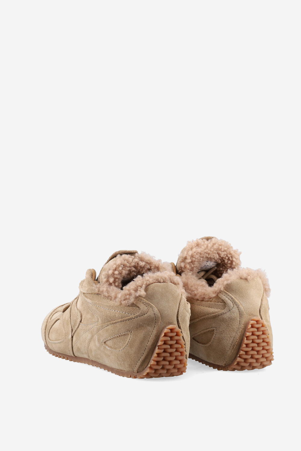 Slow shearling runner sneakers