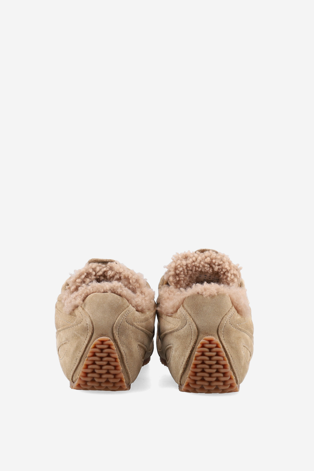 Slow shearling runner sneakers