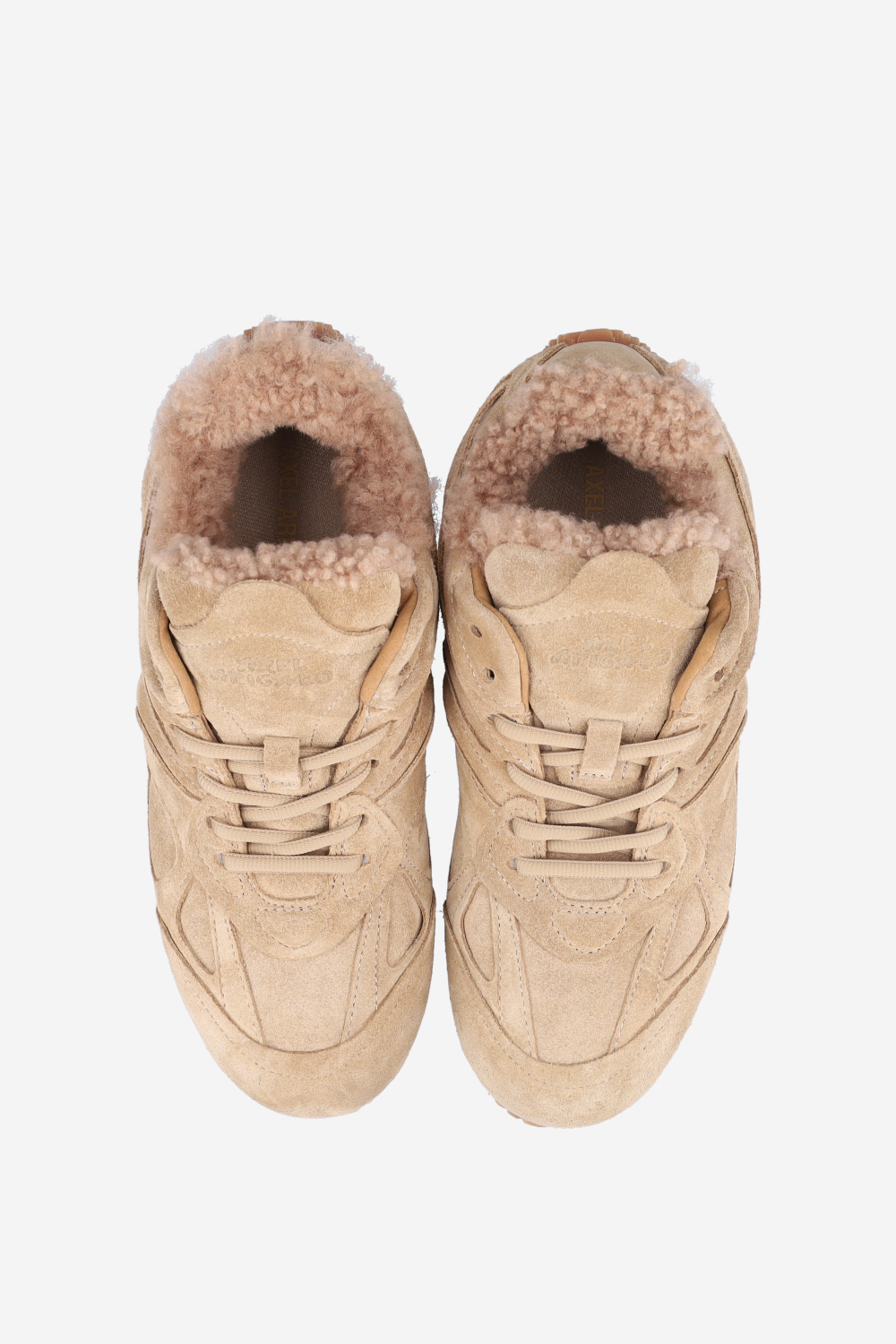 Slow shearling runner sneakers