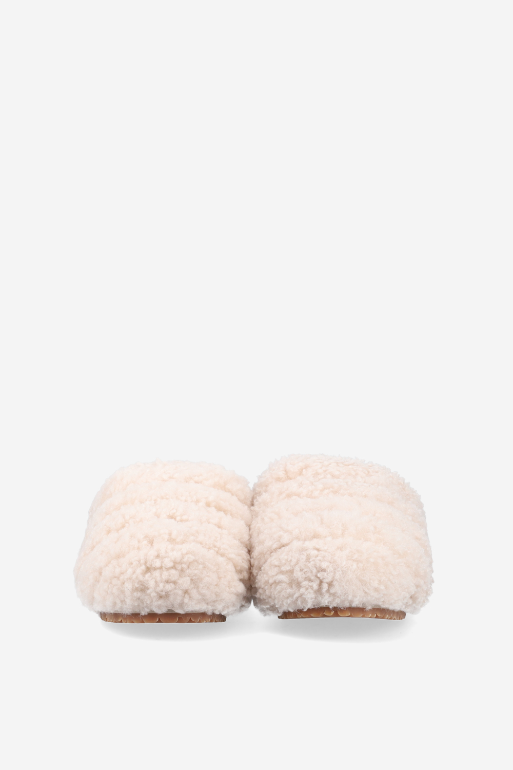 Snail shearling mules