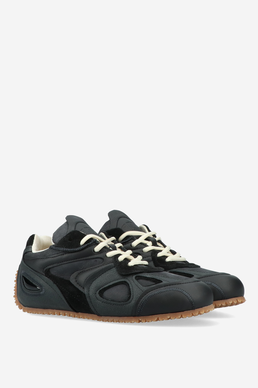 Slow runner leather sneakers