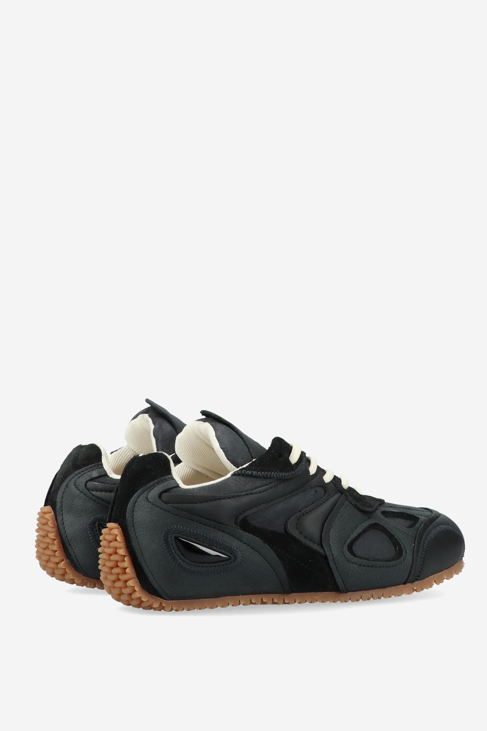 Slow runner leather sneakers