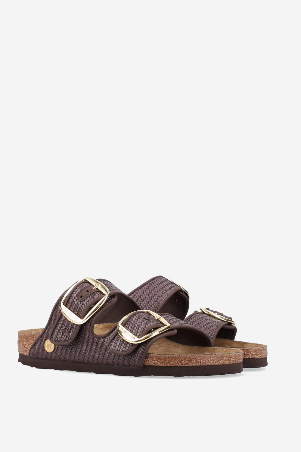 Arizona big buckle raffia sandals
