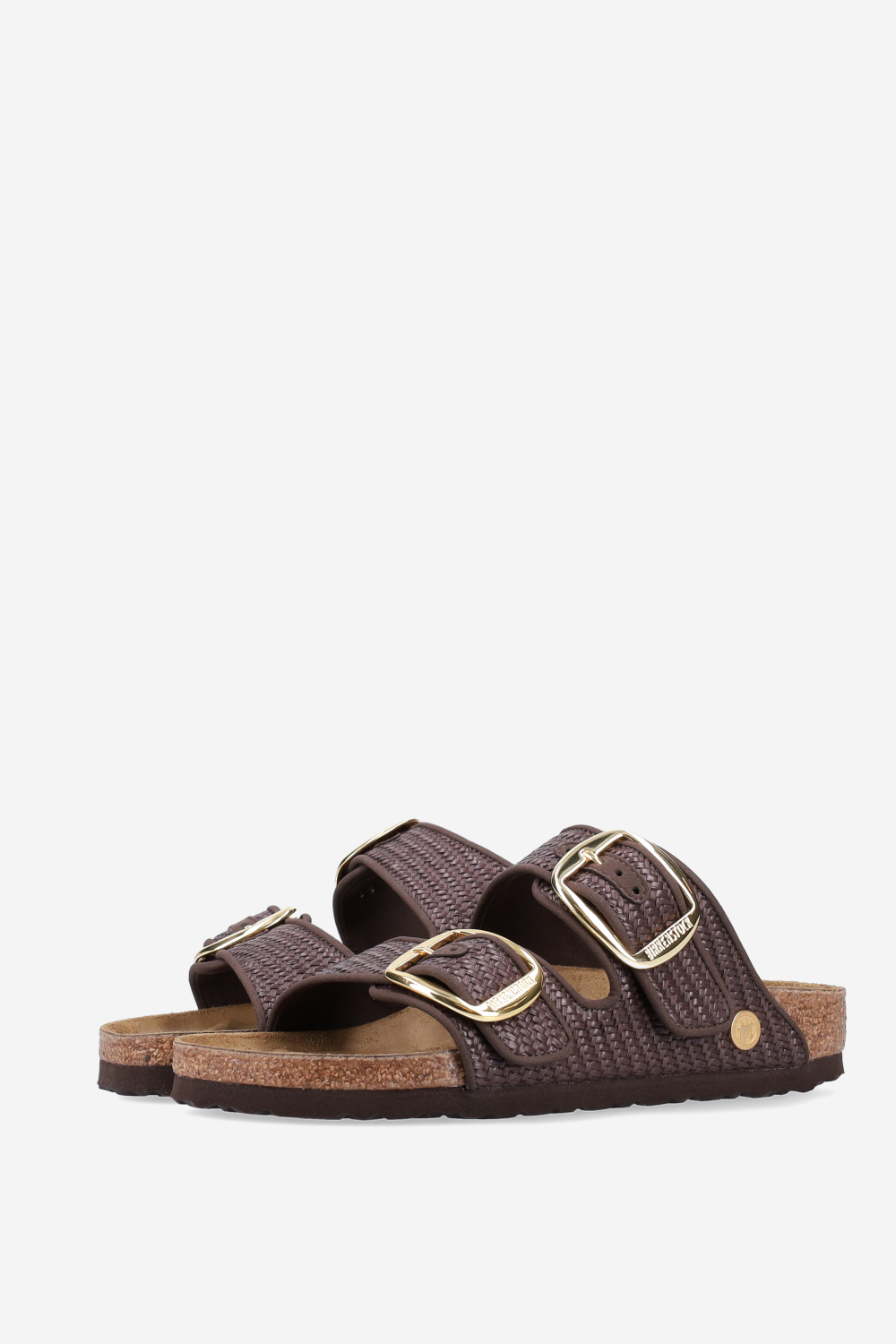 Arizona big buckle raffia sandals