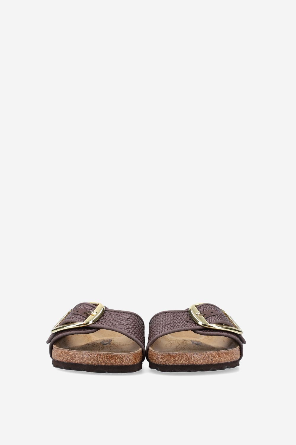 Madrid big buckle raffia sandals