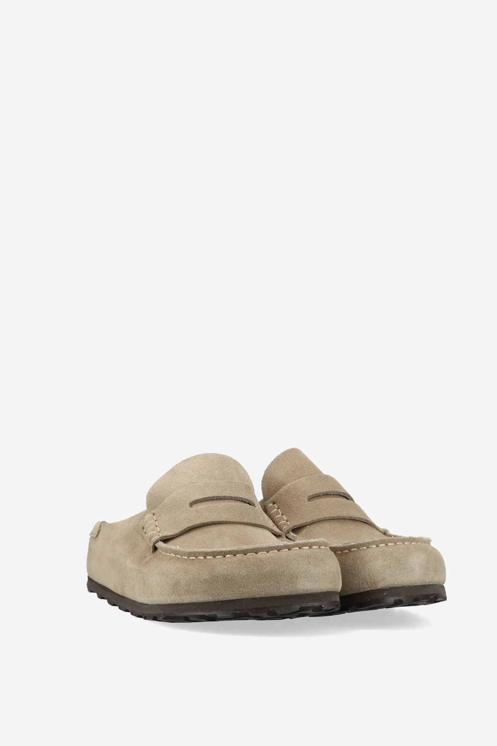 Naples wrapped suede clogs