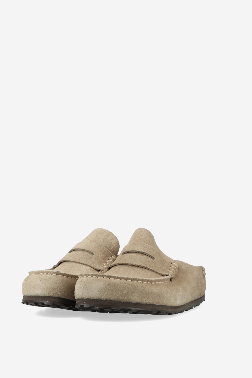 Naples wrapped suede clogs