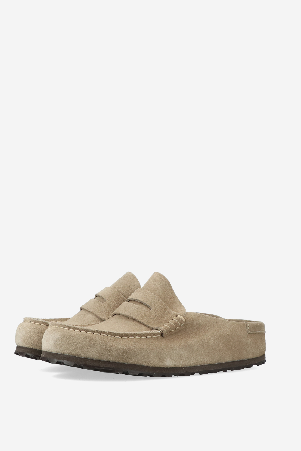 Naples wrapped suede clogs