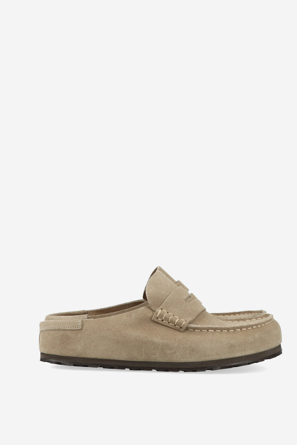 Naples wrapped suede clogs