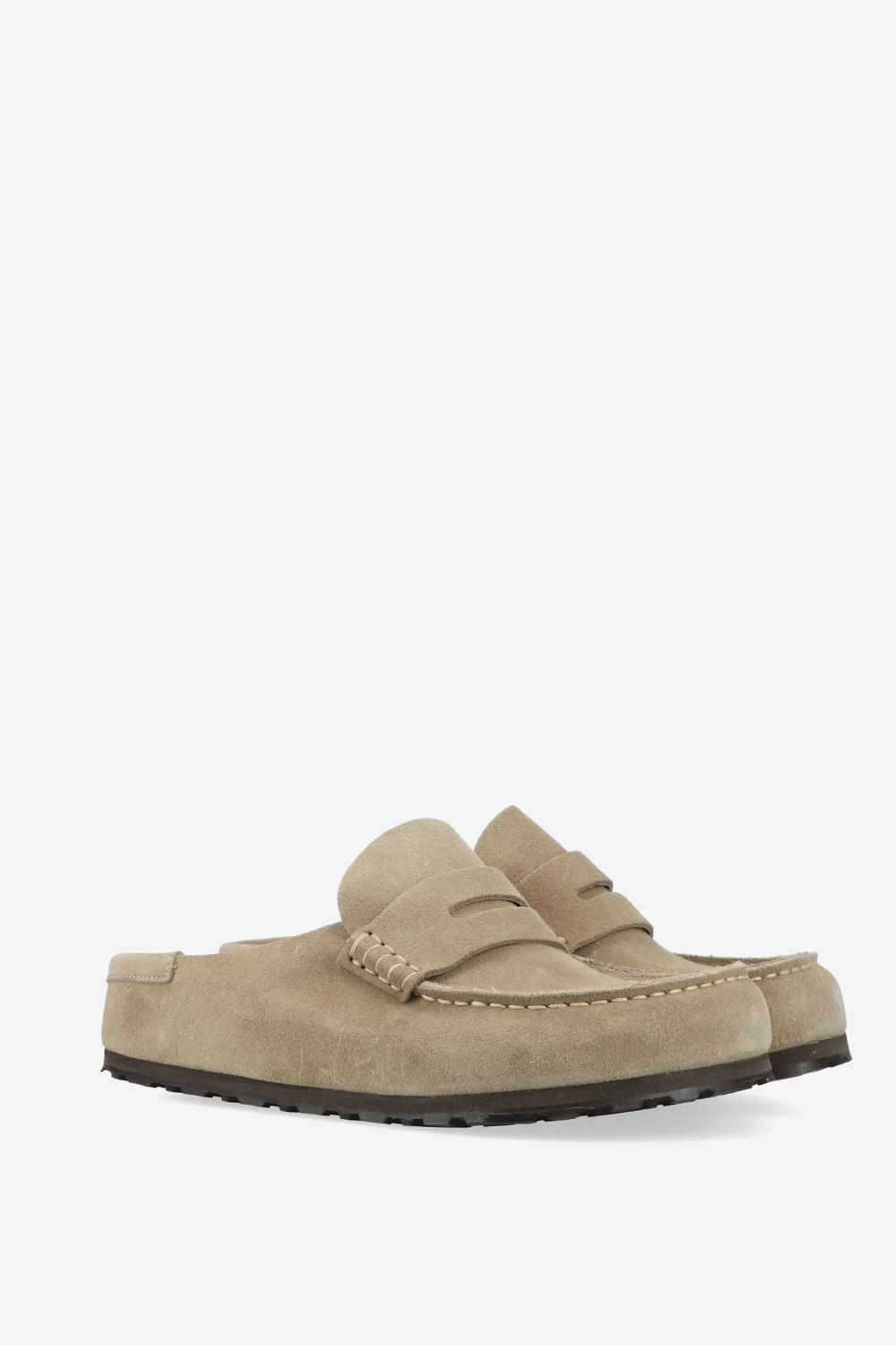 Birkenstock - Naples wrapped suede clogs