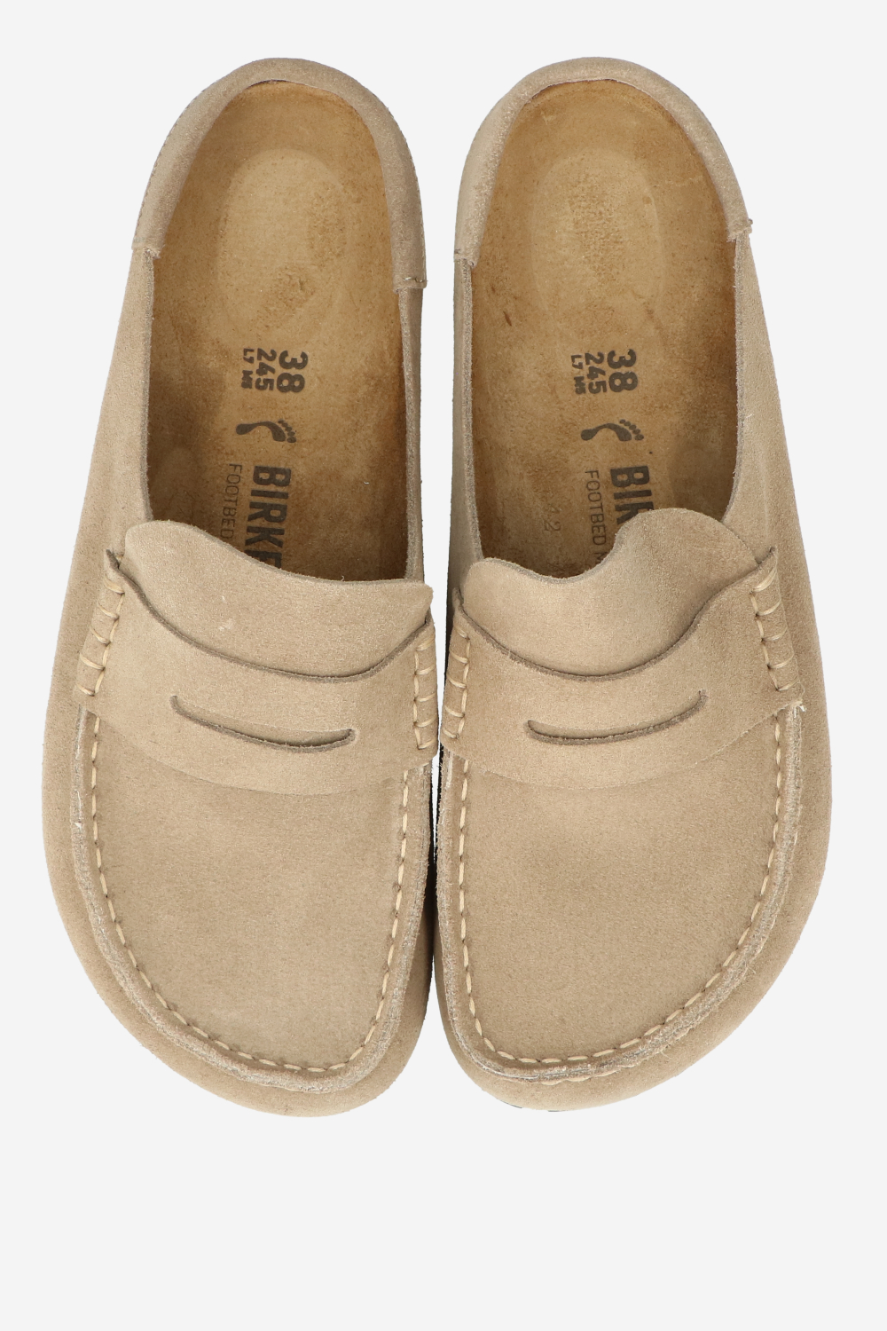 Naples wrapped suede clogs