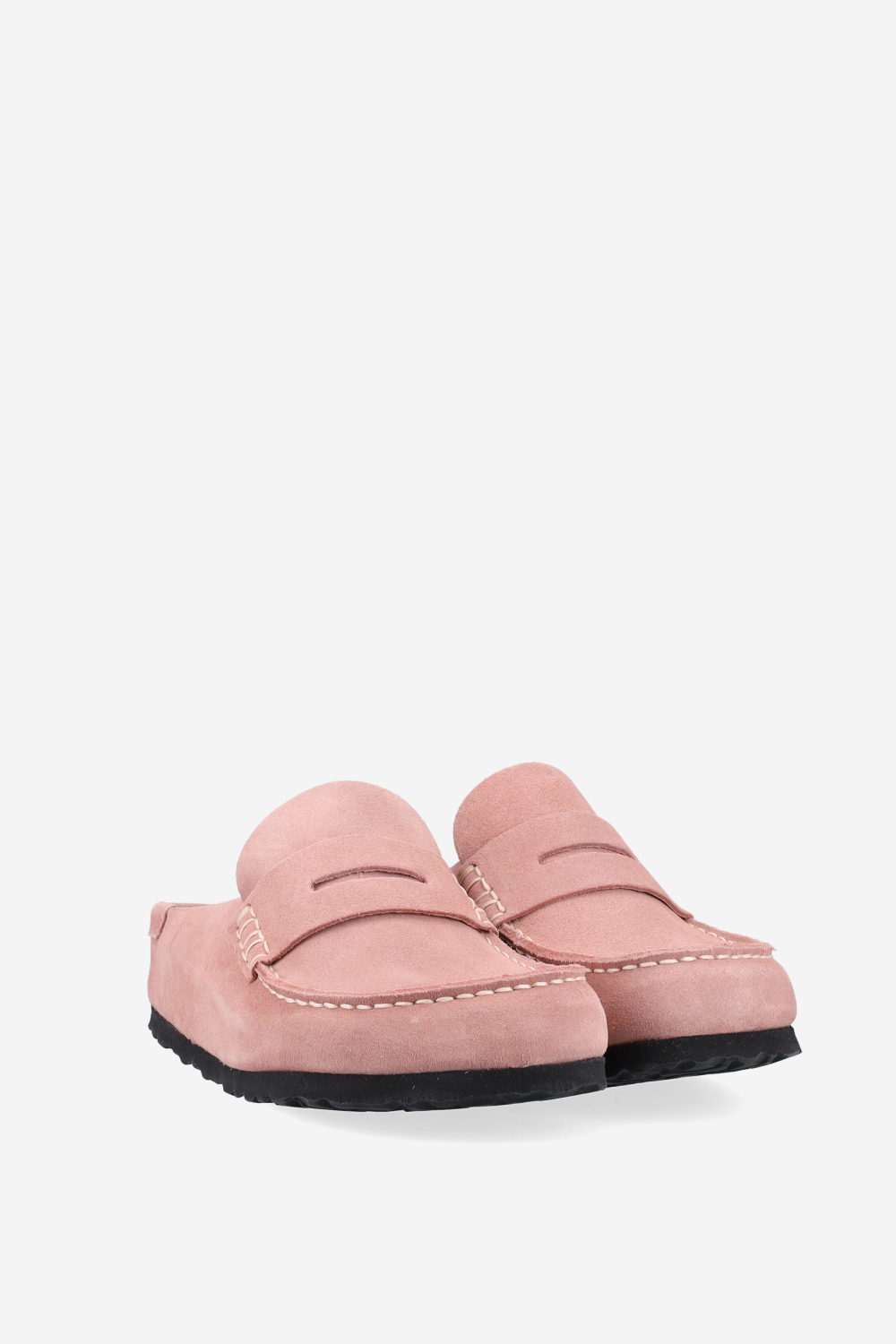 Naples wrapped suede clogs