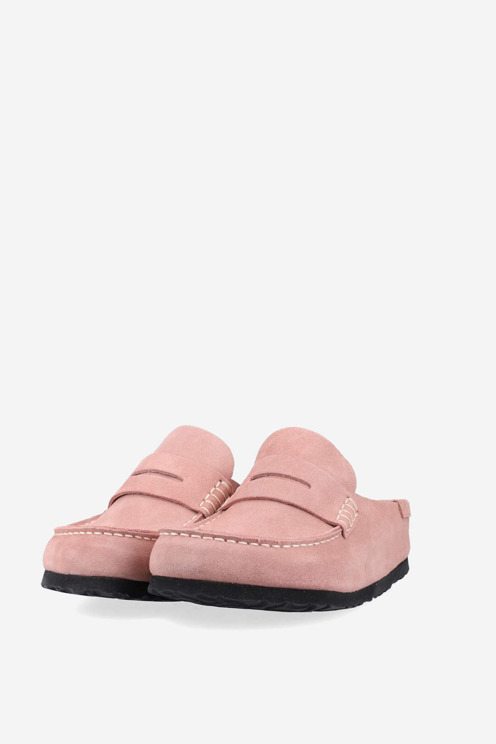 Naples wrapped suede clogs