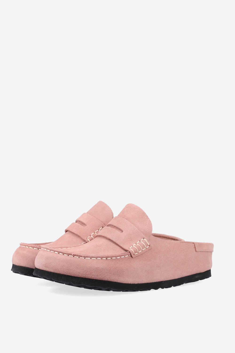 Naples wrapped suede clogs