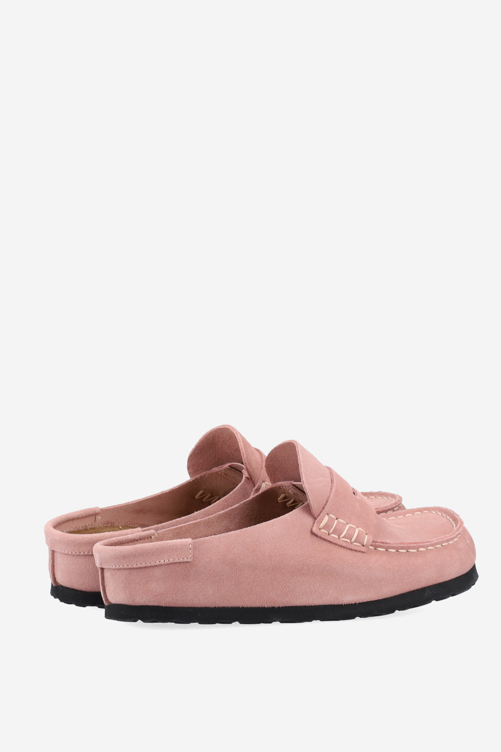 Naples wrapped suede clogs