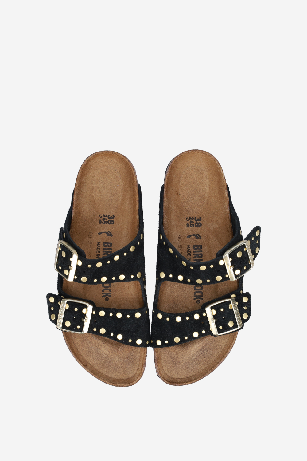 Arizona Rivet Border suede sandals