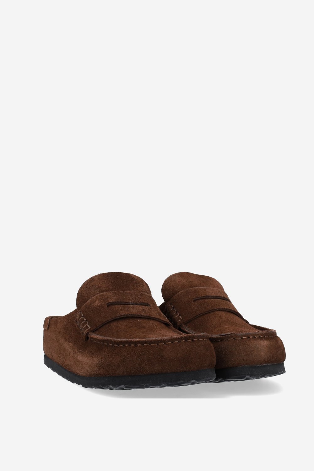 Naples wrapped suede clogs
