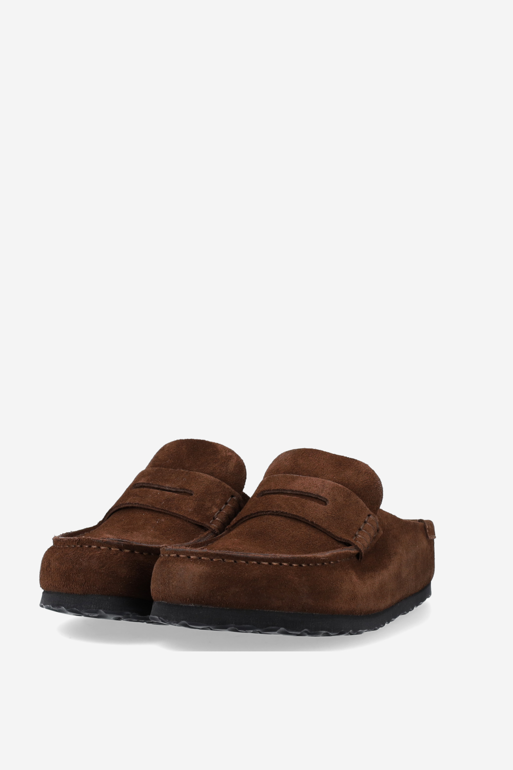 Naples wrapped suede clogs