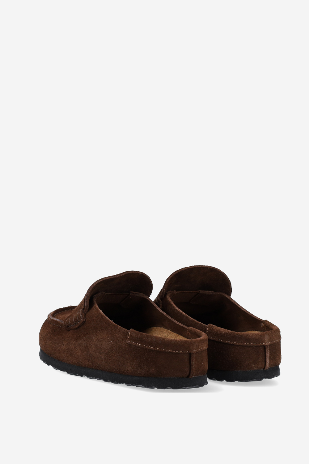 Naples wrapped suede clogs