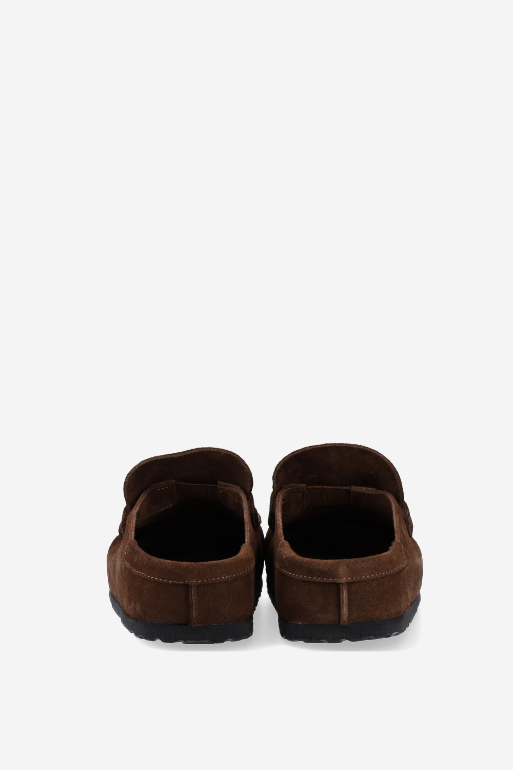 Naples wrapped suede clogs