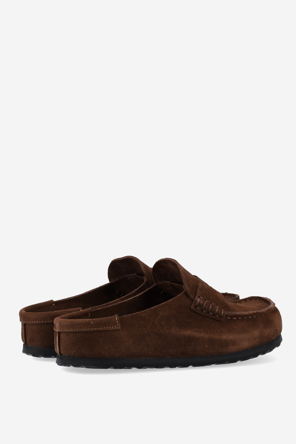 Naples wrapped suede clogs