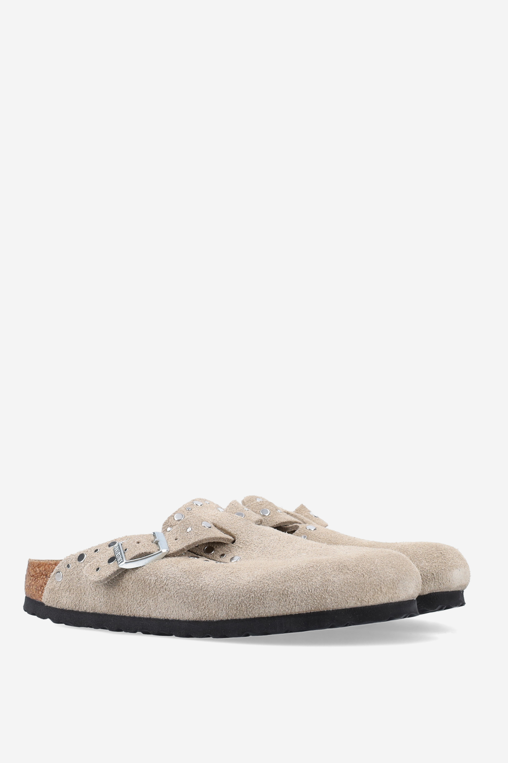 Boston rivet suede mules