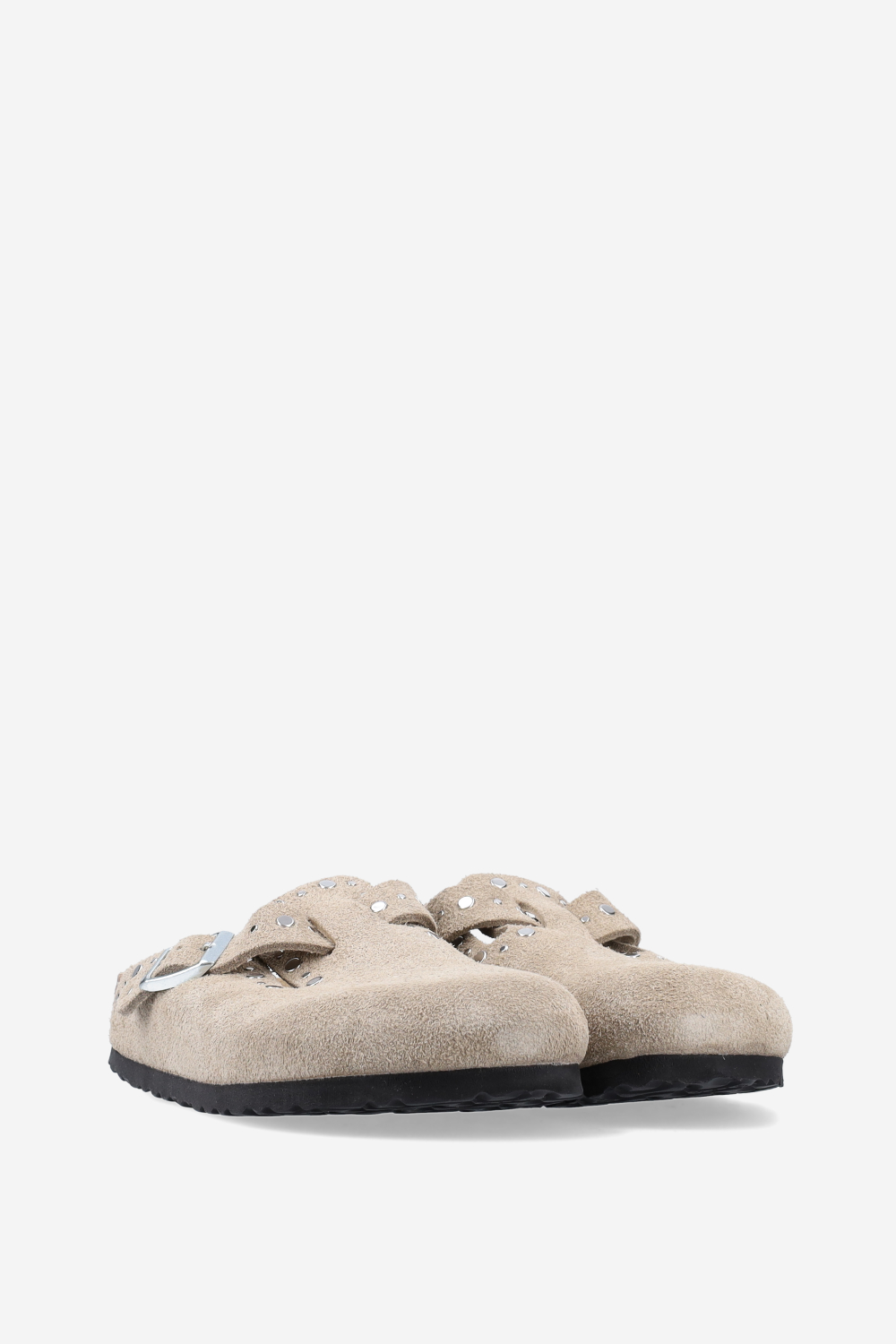 Boston rivet suede mules