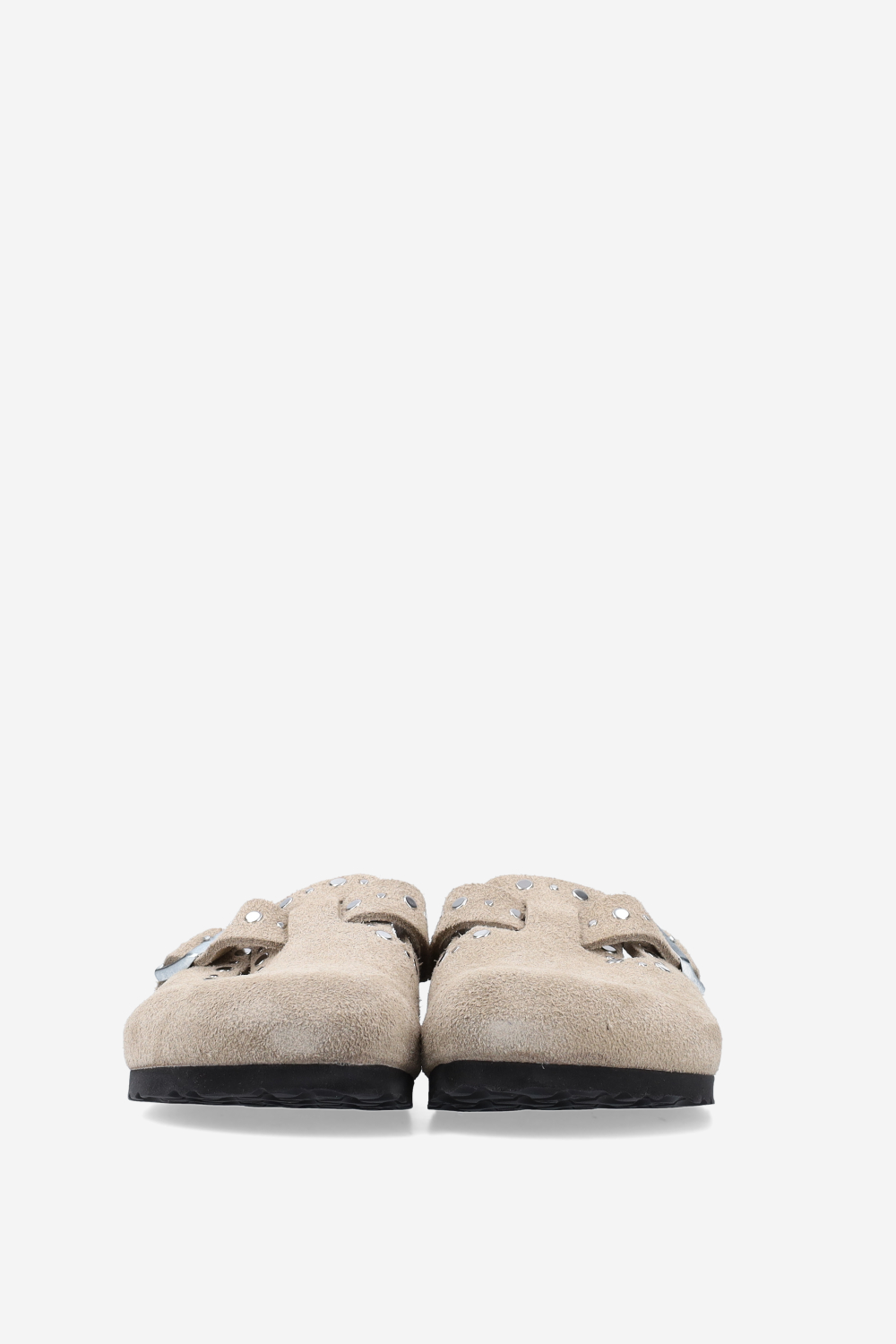 Boston rivet suede mules