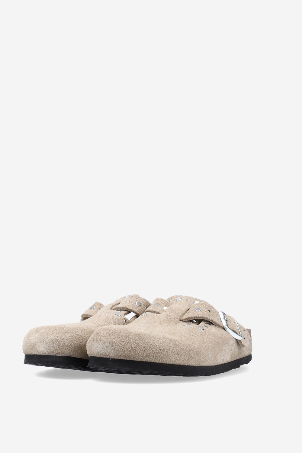 Boston rivet suede mules