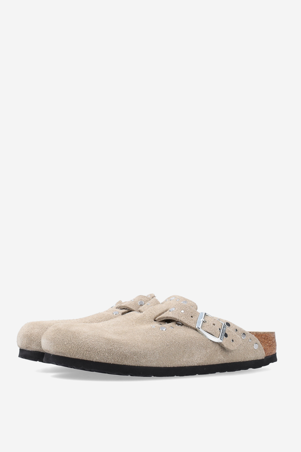 Boston rivet suede mules