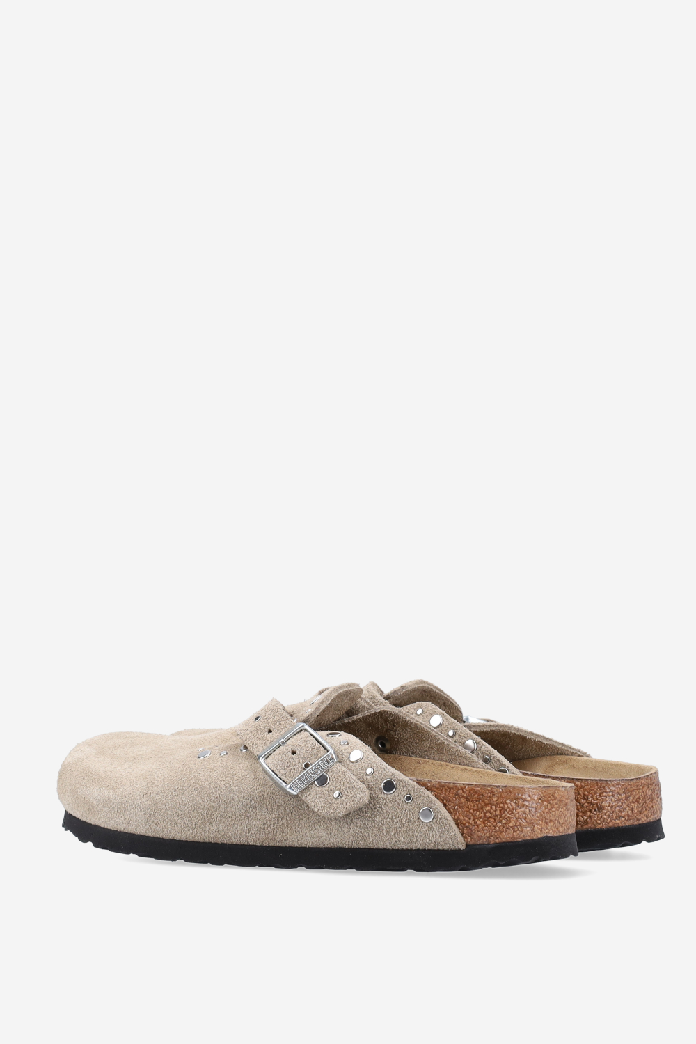 Boston rivet suede mules