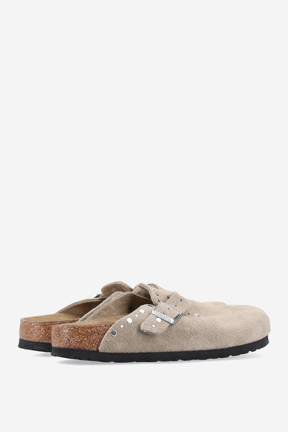 Boston rivet suede mules