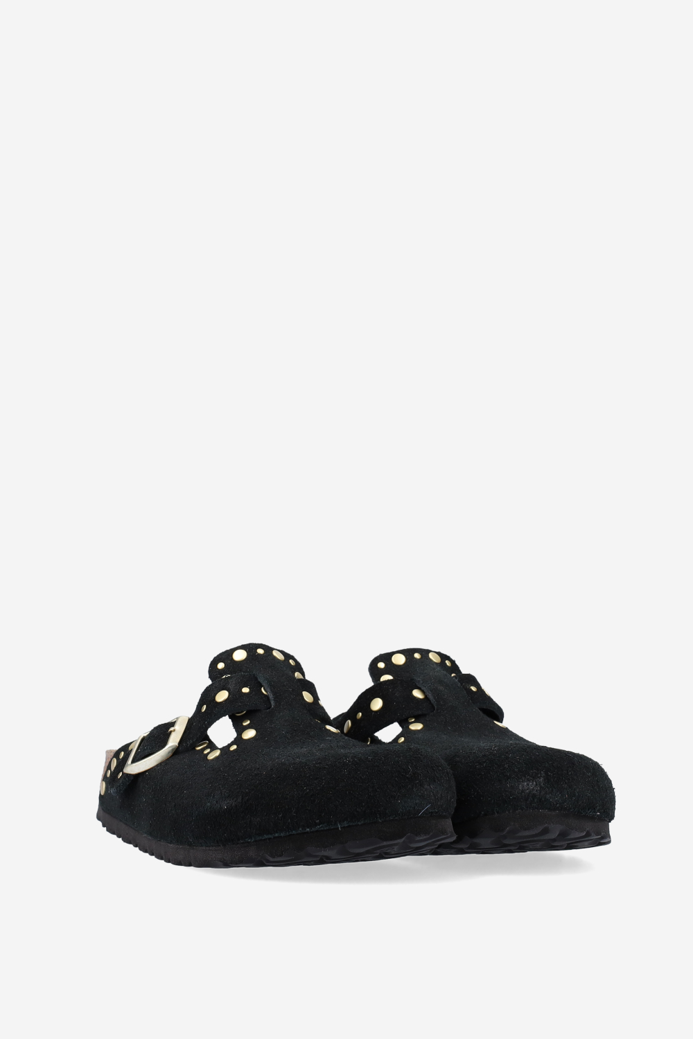 Boston rivet suede mules